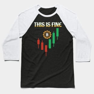 trading design, trading candles with bitcoin. Baseball T-Shirt